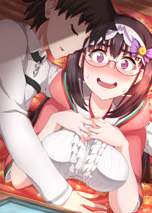 fujimaru ritsuka and osakabehime (fate and 1 more) drawn by ikue_fuuji
