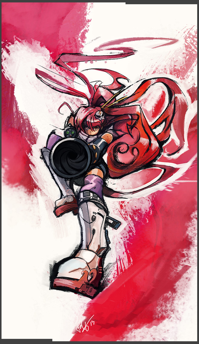 yoko littner (tengen toppa gurren lagann) drawn by phil_dragash