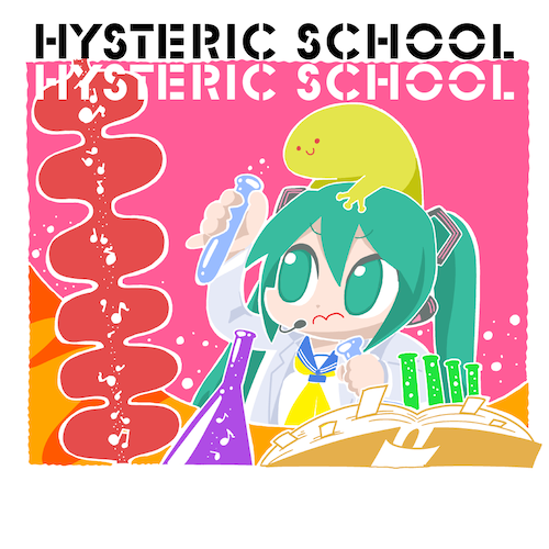 hatsune miku (vocaloid and 1 more) drawn by bkub