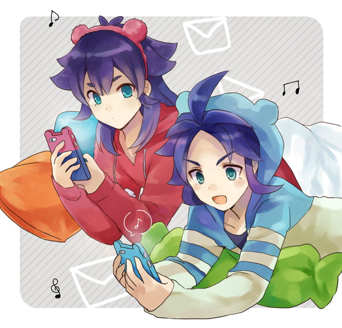 kishibe taiga and yukimura hyouga (inazuma eleven and 1 more) drawn by barufoa