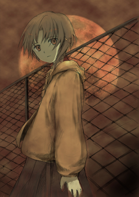 iwakura lain (serial experiments lain) drawn by moai_(aoh)