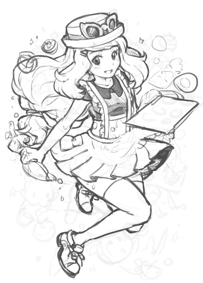 serena (pokemon and 1 more) drawn by mi-eau