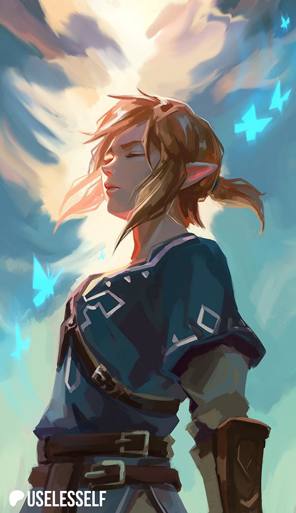 link (the legend of zelda and 1 more) drawn by useless_elf