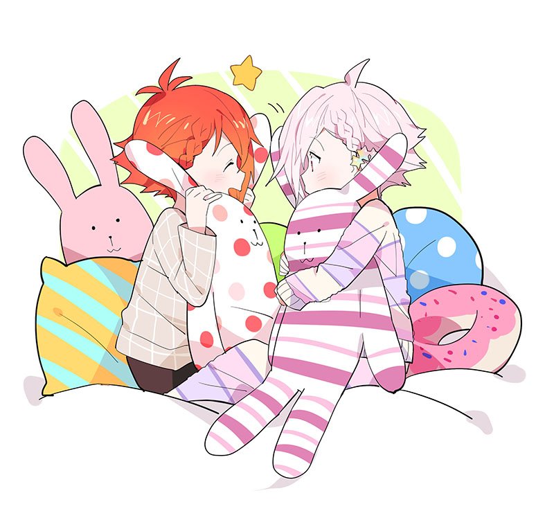 nanase riku and kujou tenn (idolish7) drawn by yanzhan