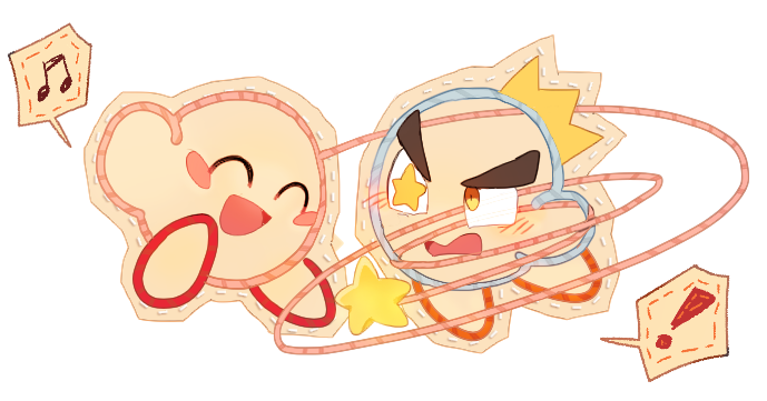 kirby and prince fluff (kirby and 1 more) drawn by nt_26