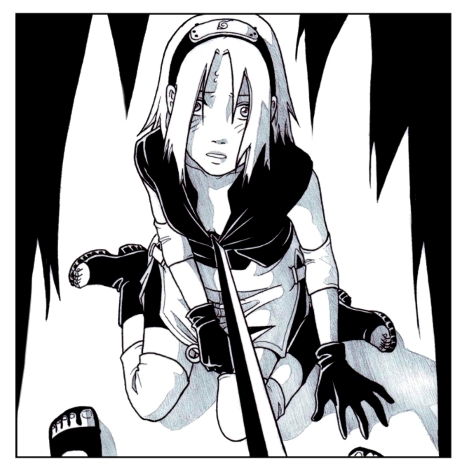 haruno sakura and uchiha sasuke (naruto) drawn by nami64