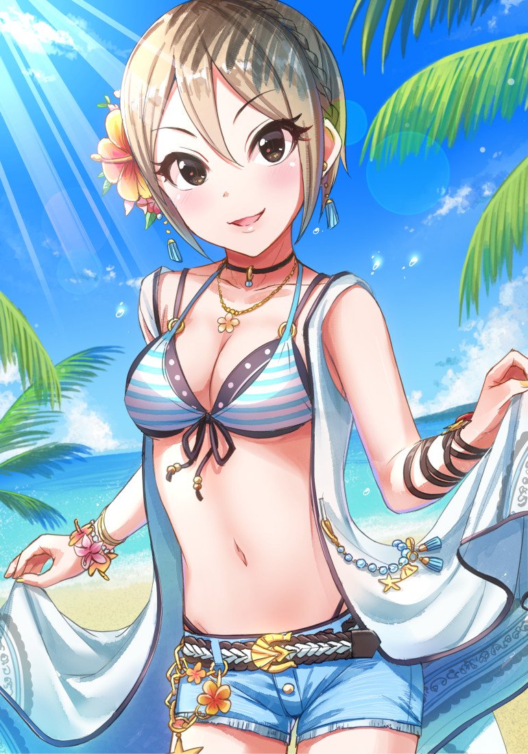 shiomi syuko (idolmaster and 2 more) drawn by mintol_(qool+)