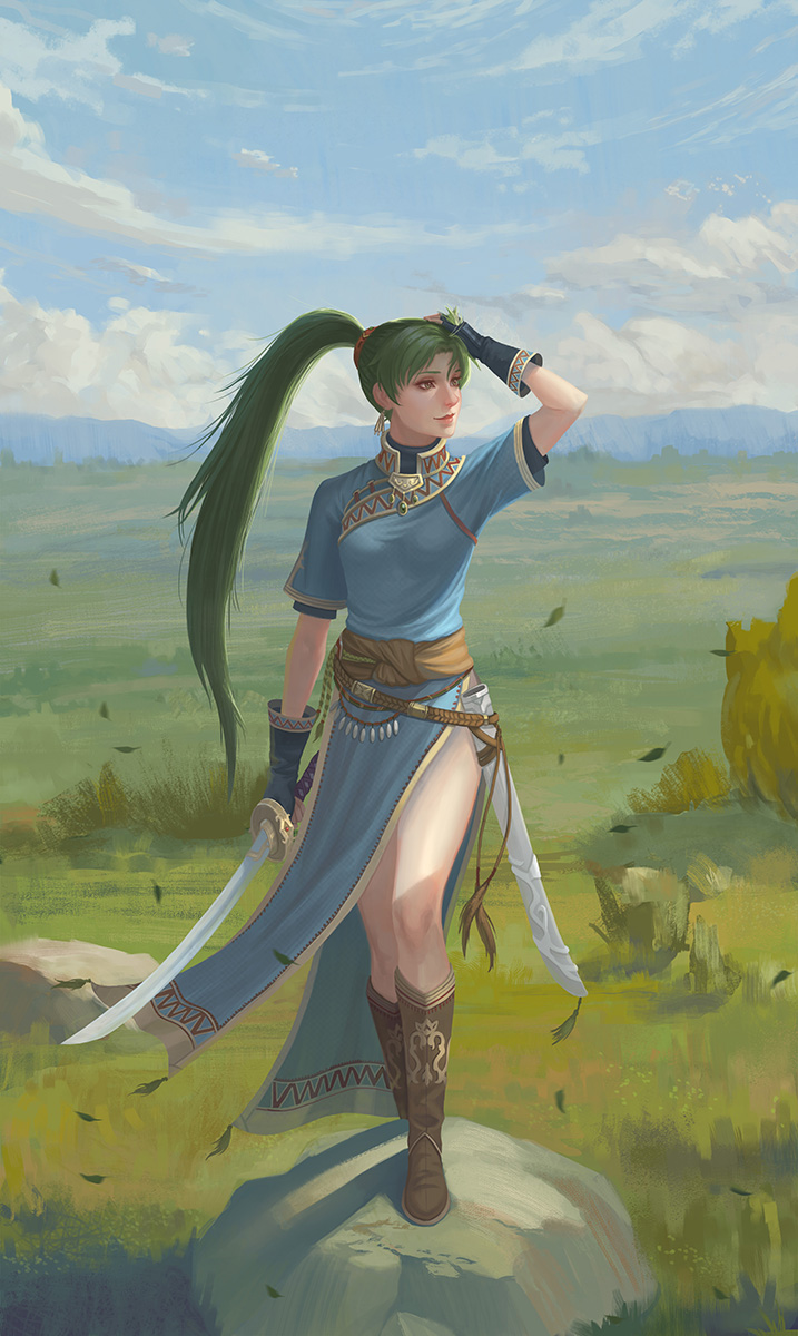 lyn (fire emblem and 1 more) drawn by yagaminoue