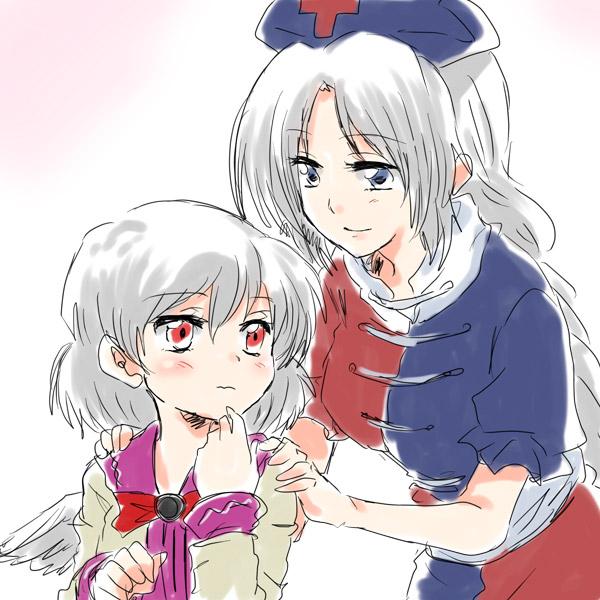 yagokoro eirin and kishin sagume (touhou) drawn by unya