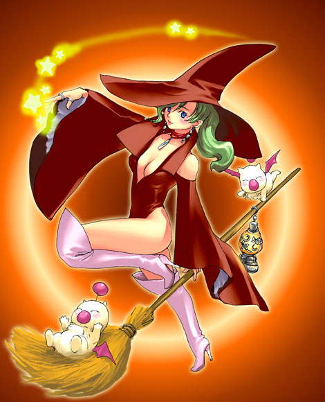 terra branford and moogle (final fantasy and 1 more)