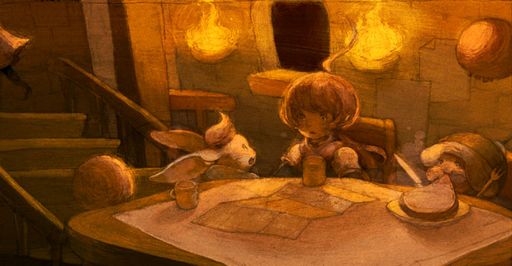 moogle, marche radiuju, montblanc, and nono (final fantasy and 1 more) drawn by luce-in-the-sky