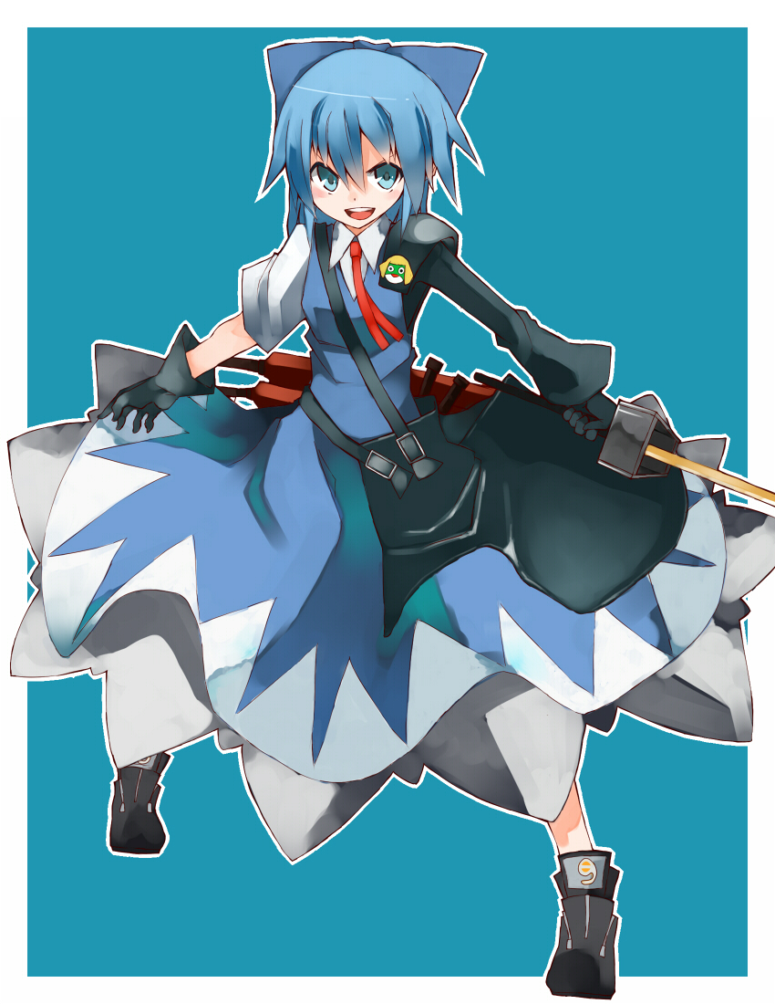 cirno (touhou and 2 more) drawn by soudayu