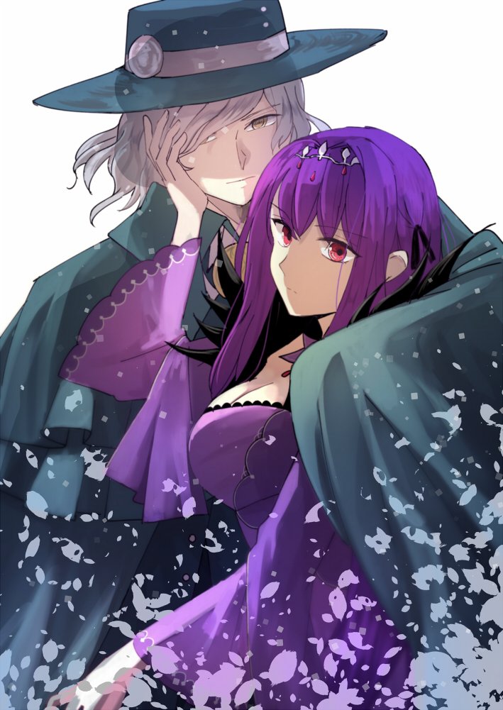 scathach, scathach skadi, and edmond dantes (fate and 1 more) drawn by tsengyun