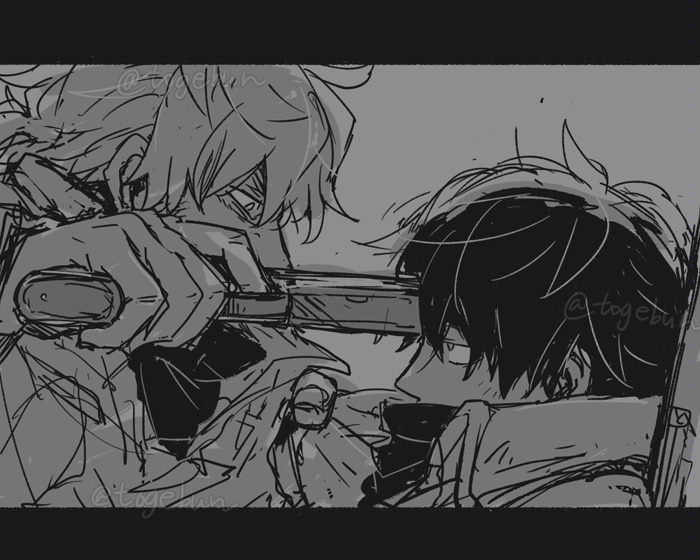 v.iv rusty and v.i freud (armored core and 1 more) drawn by toge_(owannun)