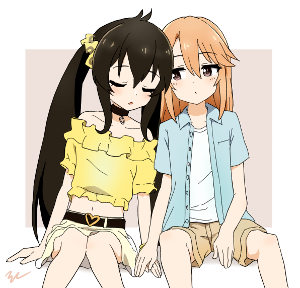 yuuki haru and matoba risa (idolmaster and 2 more) drawn by aayh