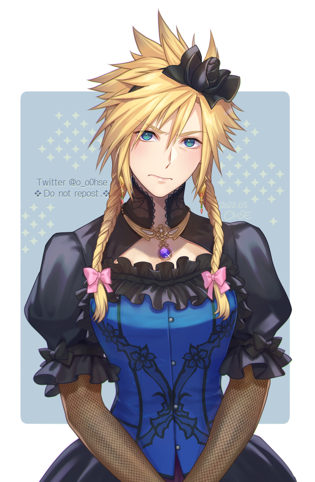 cloud strife (final fantasy and 2 more) drawn by ohse
