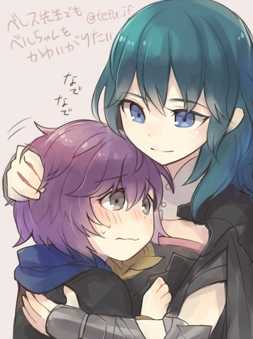 female byleth and bernadetta von varley (fire emblem and 1 more) drawn by tefutene