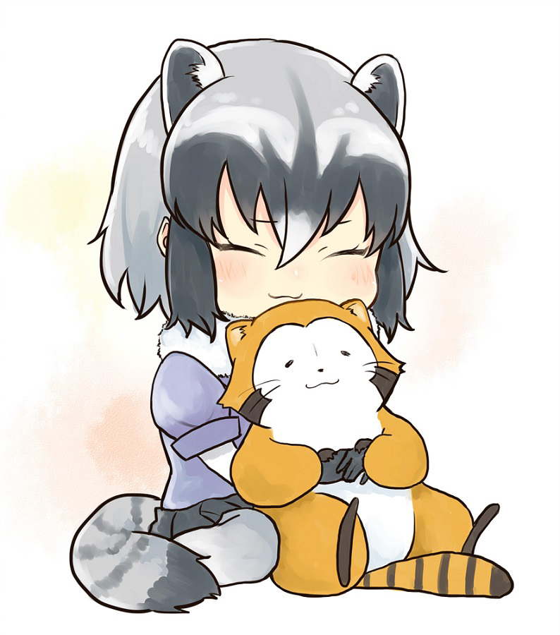 common raccoon and rascal (kemono friends and 1 more) drawn by sarada_doraivu