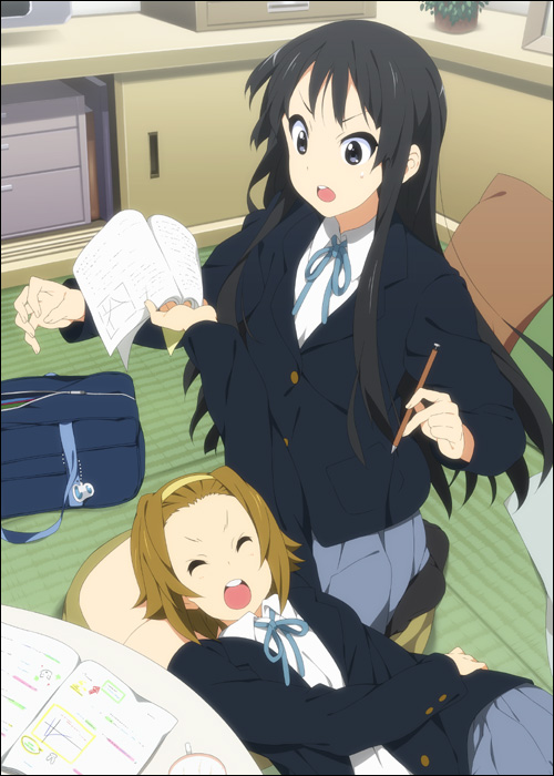 akiyama mio and tainaka ritsu (k-on!) drawn by mizuki_makoto