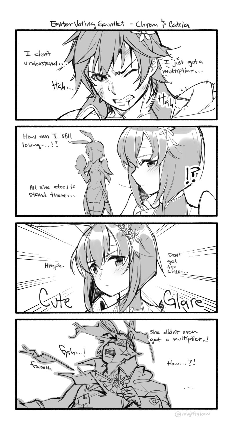 chrom and catria (fire emblem and 3 more) drawn by ge-b