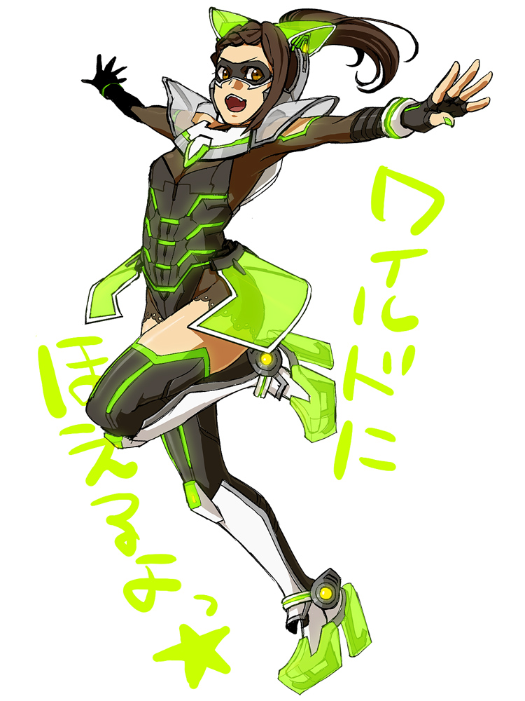 wild tiger and kaburagi kaede (tiger & bunny) drawn by x_hako