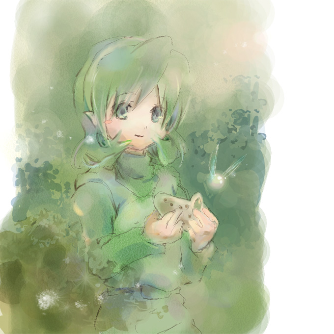 saria (the legend of zelda and 1 more) drawn by dinef