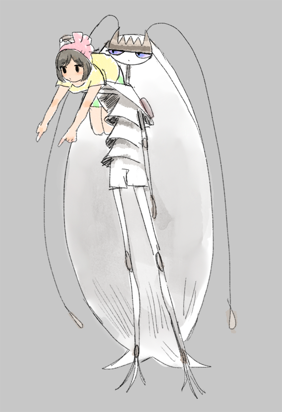 selene and pheromosa (pokemon and 1 more) drawn by pleo