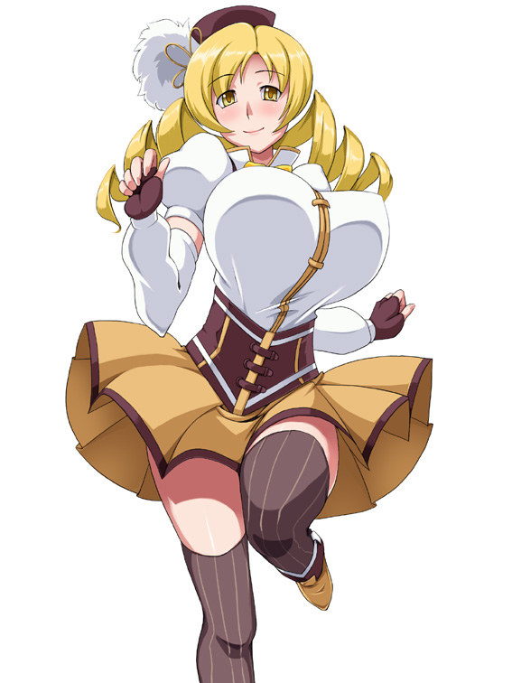 tomoe mami (mahou shoujo madoka magica) drawn by kawanuma_uotsuri