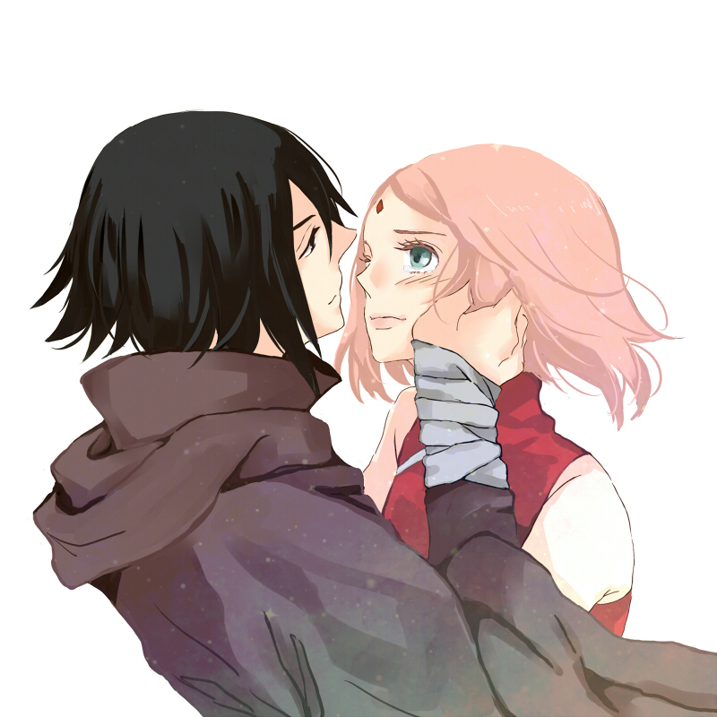 haruno sakura and uchiha sasuke (naruto and 1 more) drawn by kano_(boc-star)
