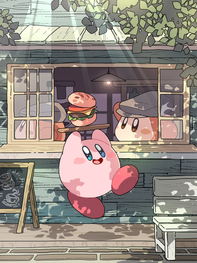kirby and waddle dee (kirby) drawn by hoshikuzu_pan