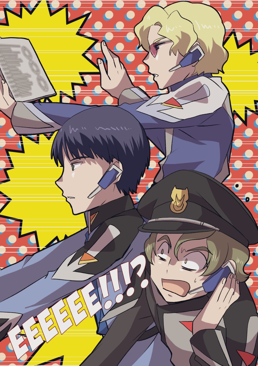 arnold neumann, albert heinlein, and arthur trine (gundam and 2 more) drawn by ton_can