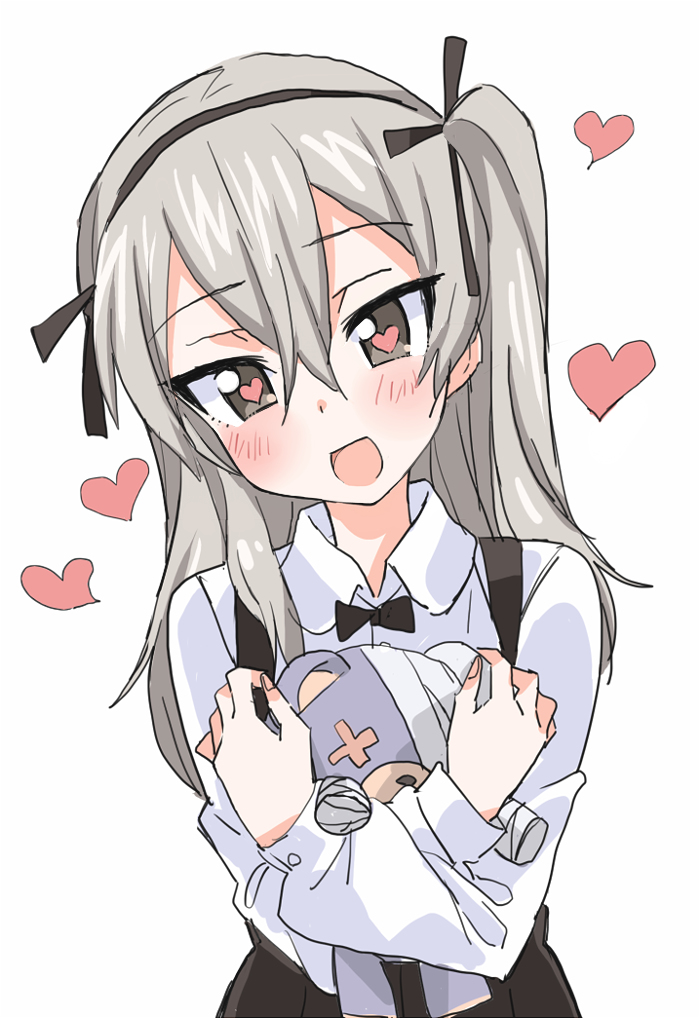 shimada arisu and boko (girls und panzer) drawn by hibimegane