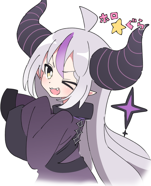 la+ darknesss (hololive and 1 more) drawn by ixy