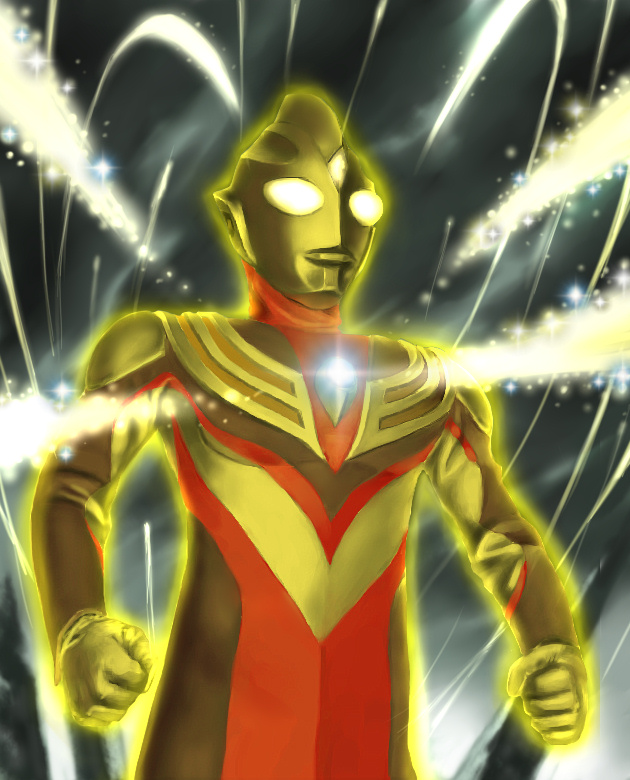 ultraman tiga (ultra series and 1 more) drawn by yusao
