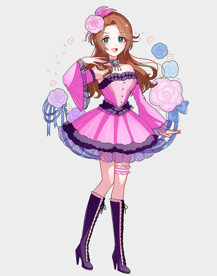 kishibe ayaka (idolmaster and 1 more) drawn by ich.