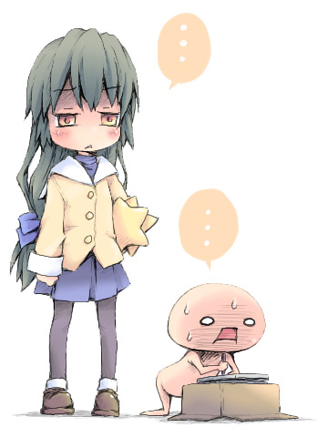 ibuki fuuko (clannad and 1 more) drawn by ham_(points)