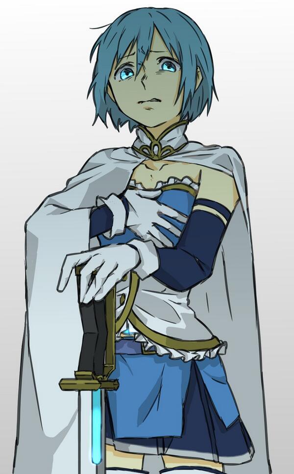 miki sayaka (mahou shoujo madoka magica) drawn by kuwabara_(medetaya)