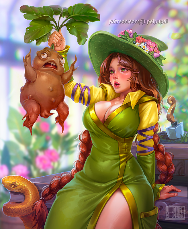 mirabel garlick (wizarding world and 1 more) drawn by jupelpupel