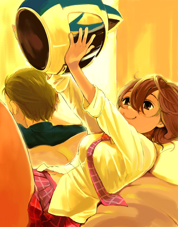 harima mika and yagiri seiji (durarara!!) drawn by mukamo_(inujita)