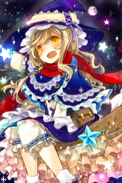 kirisame marisa (touhou) drawn by kinsenka and shuu_(syuuuuuuuuuu)