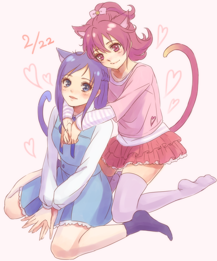 hishikawa rikka and aida mana (precure and 1 more) drawn by lotter75