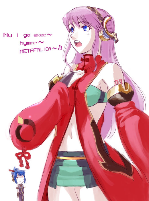 megurine luka and luca truelywaath (vocaloid and 2 more) drawn by tat