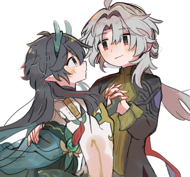dan heng, blade, and yingxing (honkai and 1 more) drawn by hara_(nanohara)