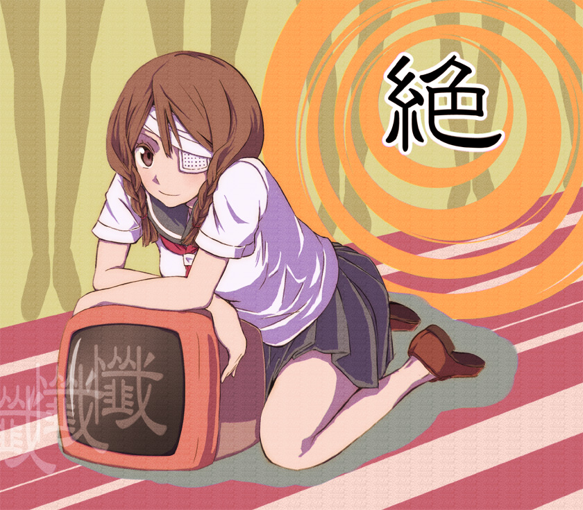kobushi abiru (sayonara zetsubou sensei) drawn by nishiuri_warito