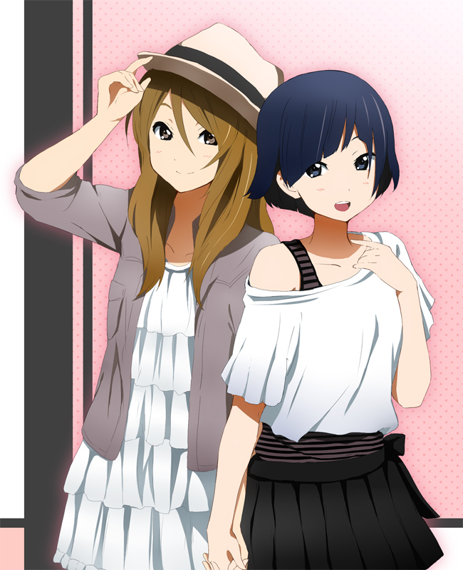 tachibana himeko and sunahara yoshimi (k-on!) drawn by kakiuchi_itsuki