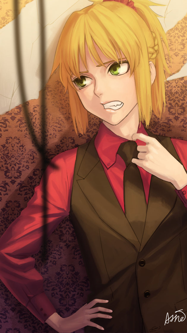 mordred (fate and 2 more) drawn by amino_(tn7135)