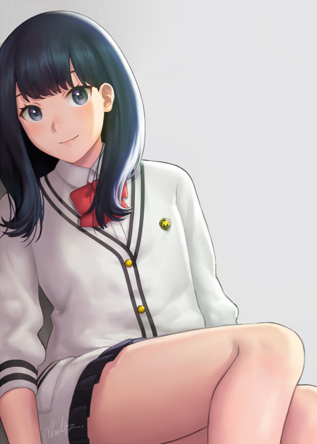takarada rikka (gridman universe and 1 more) drawn by nhaliz