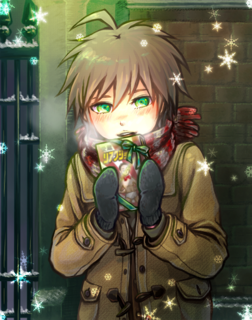 naegi makoto (danganronpa and 1 more) drawn by momosaki_hiromu