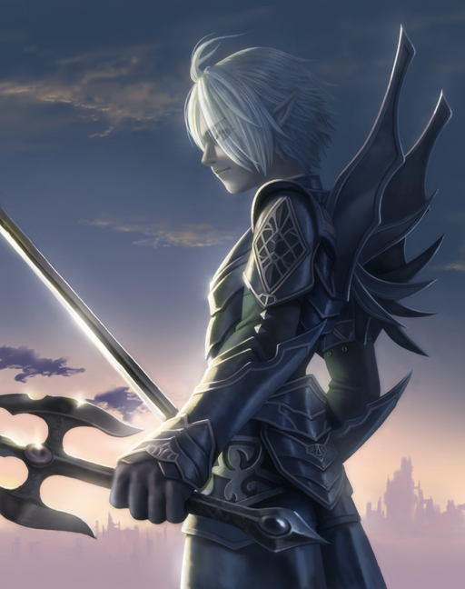 player character and dark elf (lineage and 1 more) drawn by kanzeon