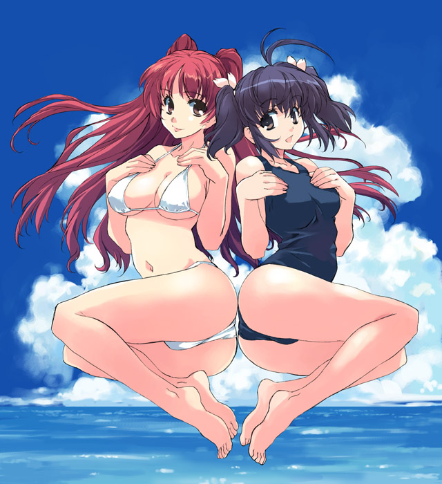 kousaka tamaki and yuzuhara konomi (to heart and 1 more) drawn by matsumoto_noriyuki